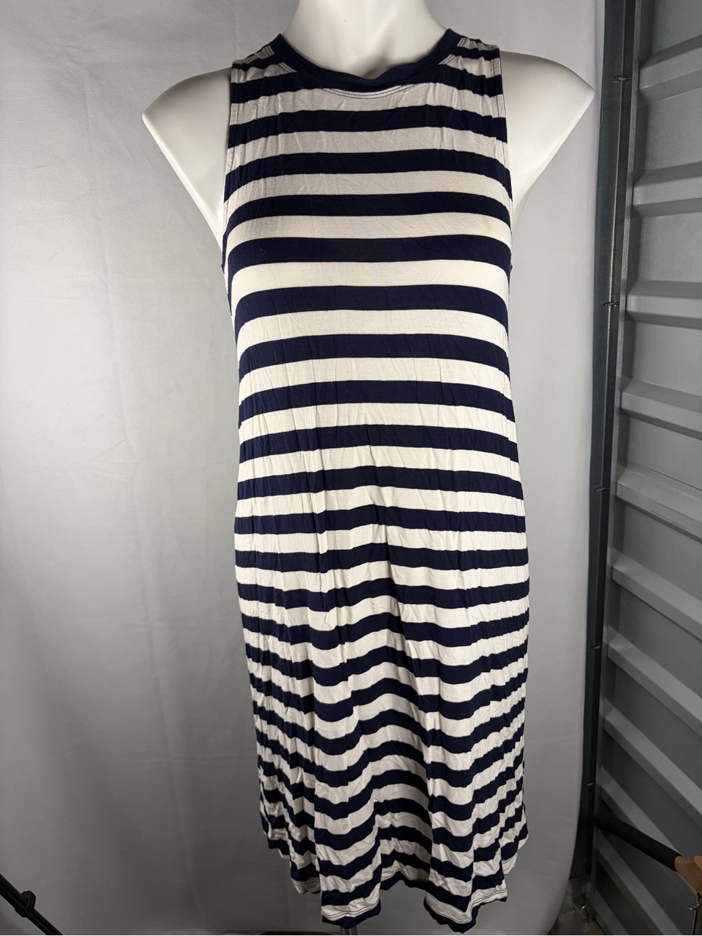 GAP Navy and White Striped Sleeveless  Dress